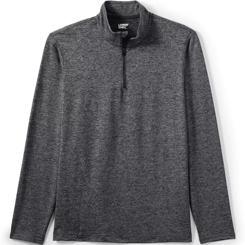 Unisex Rapid Dry Space Dye Quarter Zip Pullover Shirt, Front