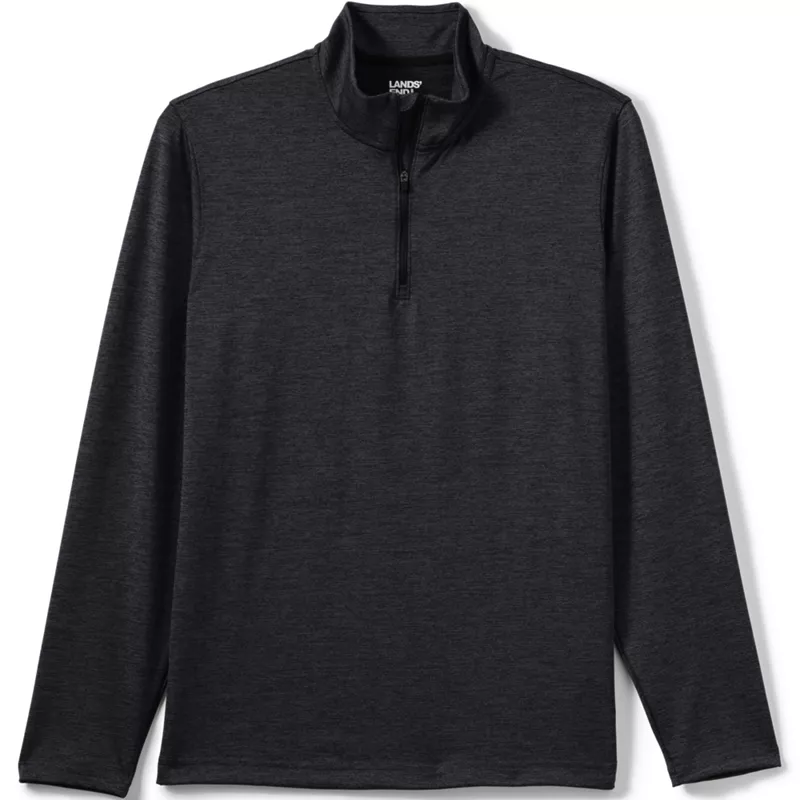 Unisex Rapid Dry Space Dye Quarter Zip Pullover Shirt, Front
