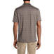 School Uniform Men's Rapid Dry Tonal Stripe Polo Shirt, Back