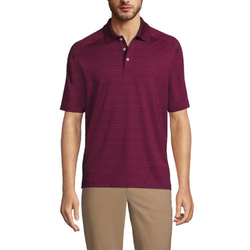 Men's Rapid Dry Tonal Stripe Polo Shirt