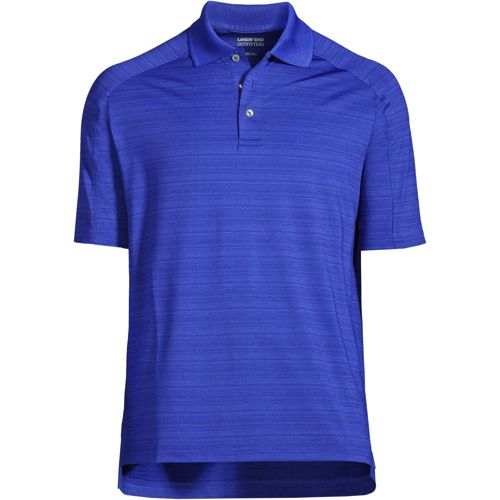 Men's Rapid Dry Tonal Stripe Polo Shirt