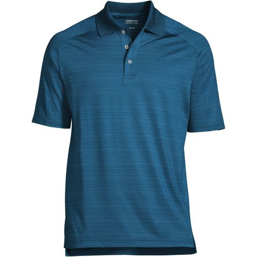 Men's Rapid Dry Tonal Stripe Polo Shirt