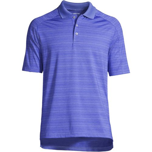 Men's Rapid Dry Tonal Stripe Polo Shirt