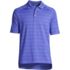 School Uniform Men's Rapid Dry Tonal Stripe Polo Shirt, Front