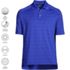 Men's Rapid Dry Tonal Stripe Polo Shirt, alternative image
