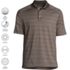 Men's Rapid Dry Tonal Stripe Polo Shirt, alternative image