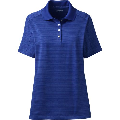 Women's Rapid Dry Tonal Stripe Polo Shirt