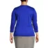 School Uniform Women's Plus Size Supima Micro Modal 3/4 Sleeve Notch Neck Top, Back
