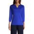 Women's Supima Micro Modal Three Quarter Sleeve Notch Neck Top, Front