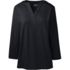 Women's Supima Micro Modal Three Quarter Sleeve Notch Neck Top, Front