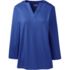 Women's Supima Micro Modal Three Quarter Sleeve Notch Neck Top, Front