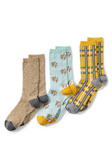 Gemusterte Socken im 3er-Pack für Damen