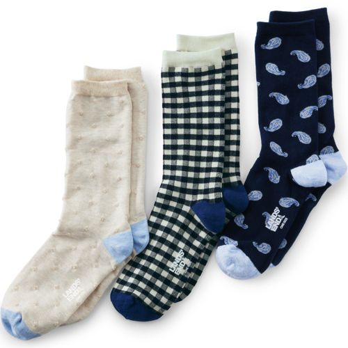 Gemusterte Socken im 3er-Pack für Damen