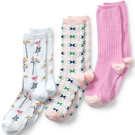 White Pink Patterned socks for girls, Pack of 5 pairs Baby Elle All sizes 