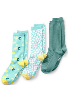 Women's Patterned Socks, 3-pack