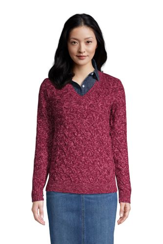 lands end women's cotton sweaters