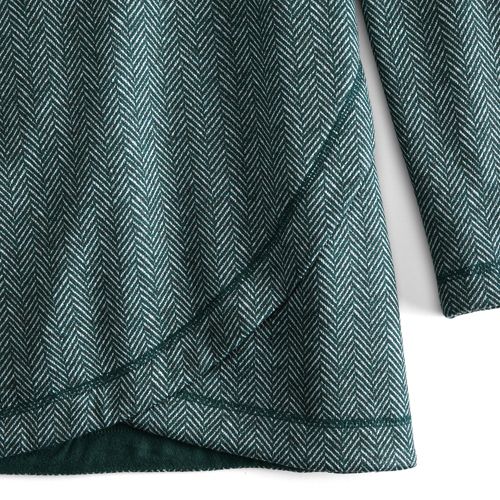 Women's Sweater Fleece Tunic Cowl Neck Pullover