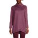 Women's Sweater Fleece Tunic Cowl Neck Pullover, Front