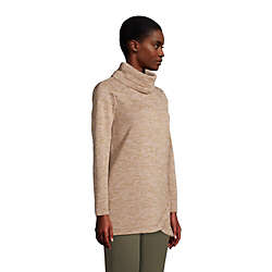 Women's Sweater Fleece Tunic Cowl Neck Pullover, alternative image