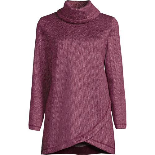 Lands' End Serious Sweats women's small (6-8) purple raglan sleeve  sweatshirt