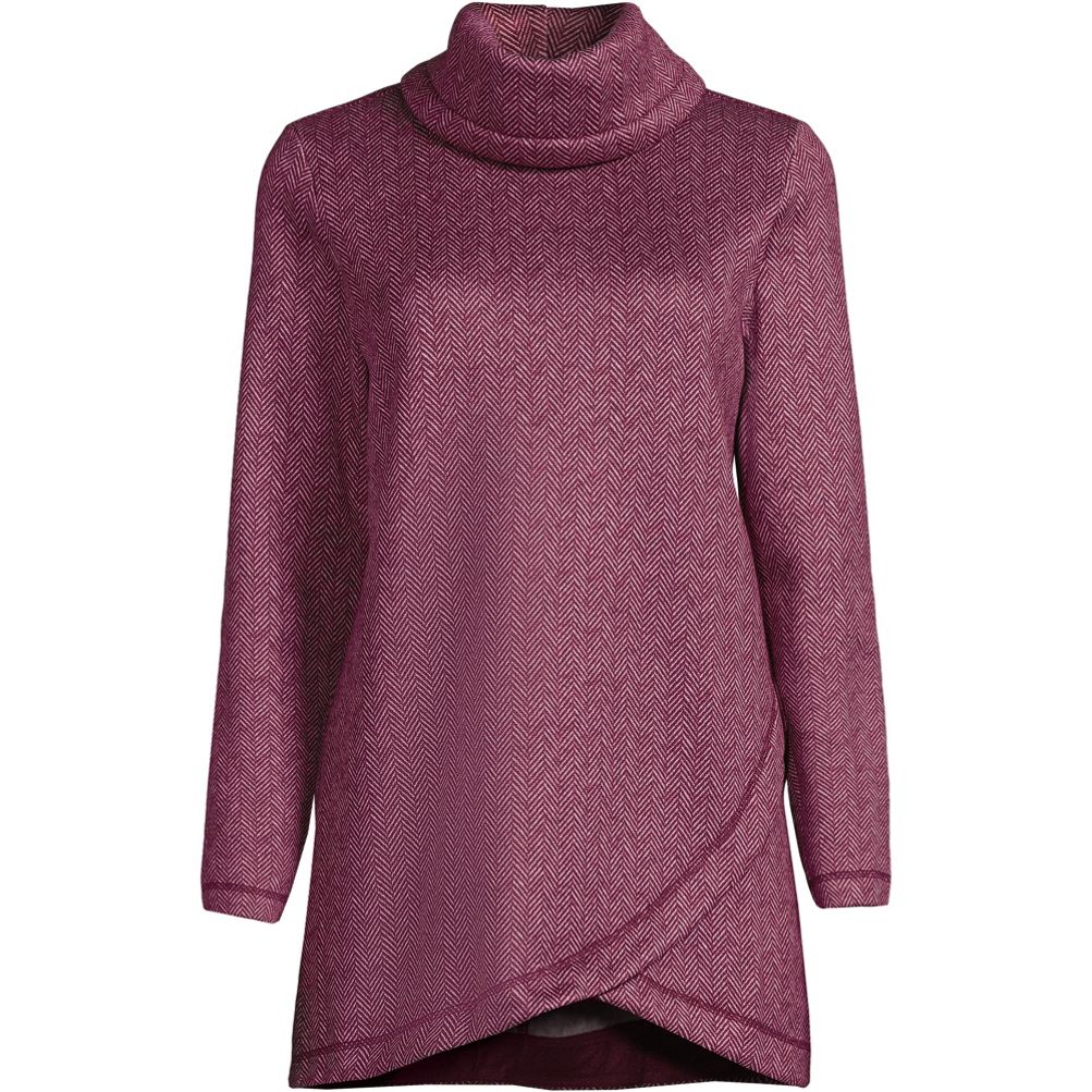 Cowl Neck Fleece Pullover