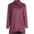 Women's Sweater Fleece Tunic Cowl Neck Pullover, Front