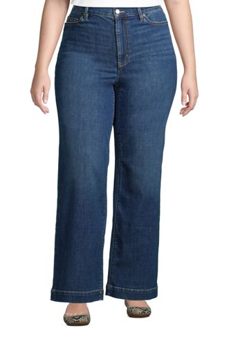 lands end wide leg jeans