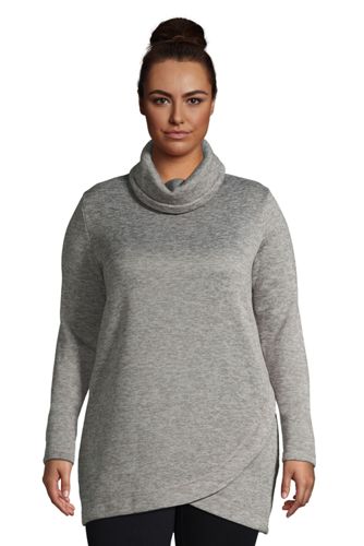 women's plus size cowl neck sweaters