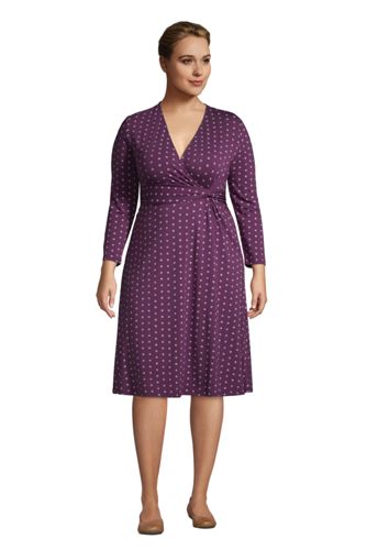 plus size fit and flare dress with sleeves