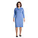 Women's Plus Size Super Soft 3/4 Sleeve Cowl Neck Dress , Front