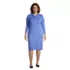 Women's Plus Size Super Soft 3/4 Sleeve Cowl Neck Dress , Front