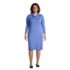 Women's Plus Size Super Soft 3/4 Sleeve Cowl Neck Dress , Front