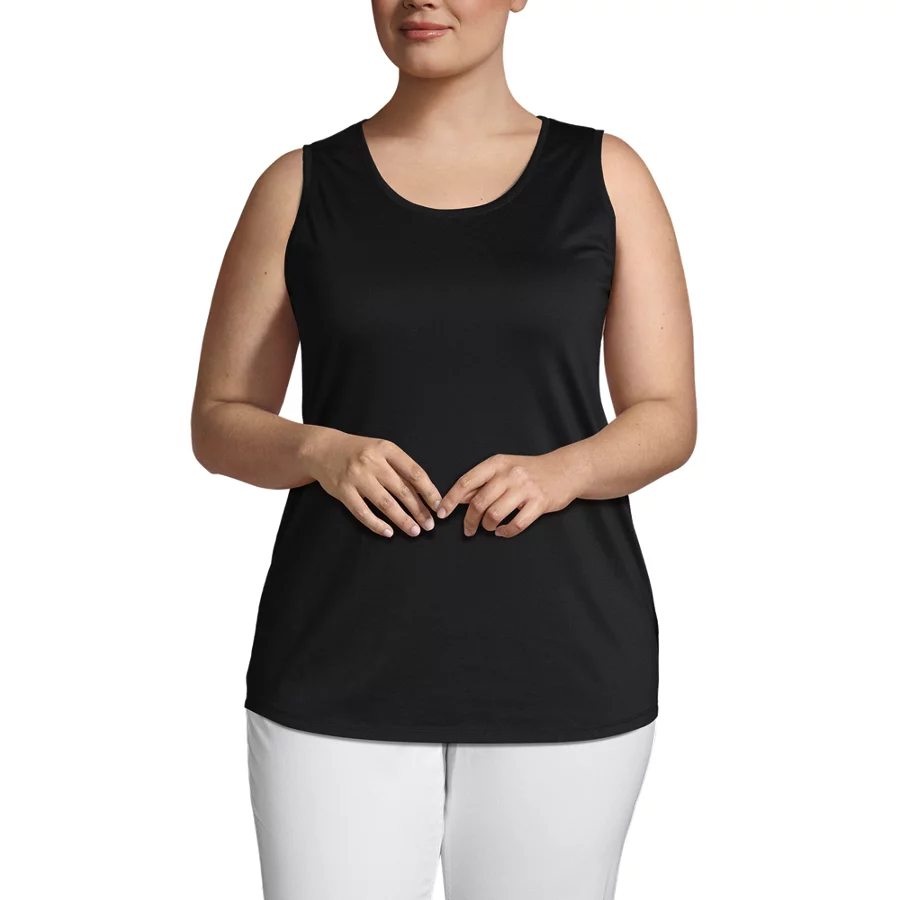 Women's Supima Cotton Tunic Tank Top view 2