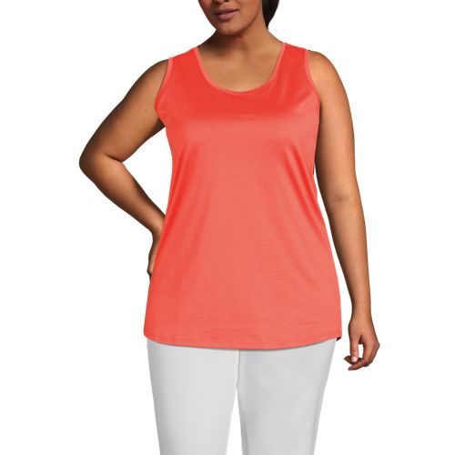 売れ筋商品|||ランズエンド カットソー トップス レディース Women's Drapey Rib Fitted Tank Top Deep sea navy Women's Drapey Rib Fitted Tank Top | Lands' End