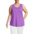 Women's Plus Size Supima Cotton Tunic Tank Top, Front