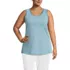 Women's Plus Size Supima Cotton Tunic Tank Top, Front