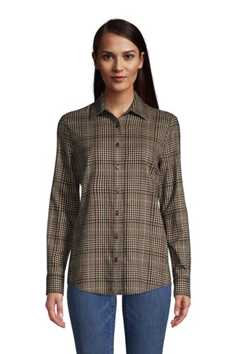 jean flannel shirt women's