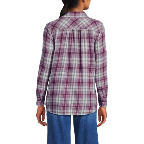 Ivory/Light Raspberry Plaid