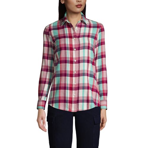 women's flannel shirts & tops