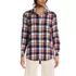 Flannel Boyfriend Long Sleeve Shirt, Front
