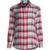 Women's Plus Size Flannel Boyfriend Fit Long Sleeve Shirt, Front