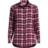 Petite Flannel Boyfriend Long Sleeve Shirt, Front