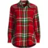 Flannel Boyfriend Long Sleeve Shirt, Front