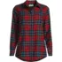 Tall Flannel Boyfriend Long Sleeve Shirt, Front