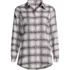 Flannel Boyfriend Long Sleeve Shirt, Front