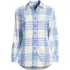 Plus Size Flannel Boyfriend Long Sleeve Shirt, Front