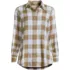 Plus Size Flannel Boyfriend Long Sleeve Shirt, Front
