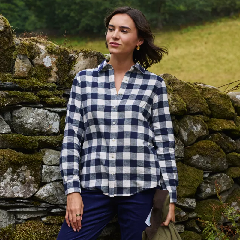 Flannel Boyfriend Long Sleeve Shirt, alternative image