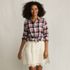 Women's Flannel Boyfriend Fit Long Sleeve Shirt, alternative image