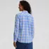Petite Flannel Boyfriend Long Sleeve Shirt, Back